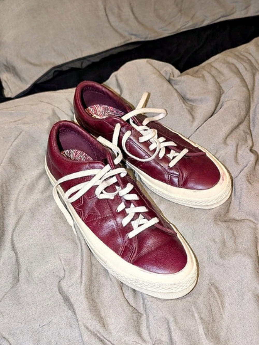 Converse One Star Low Of Leather 'Dark Sangria' 157803C